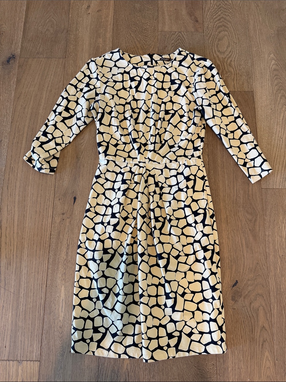 J. McLaughlin Giraffe Print Long Sleeve Dress- XS